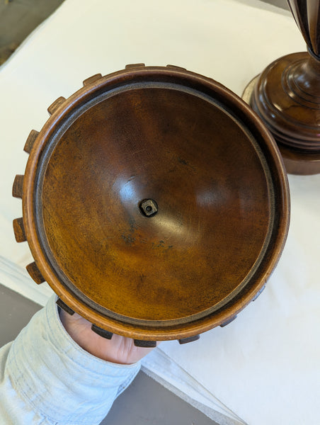 Vintage Regency Style Treen Urns