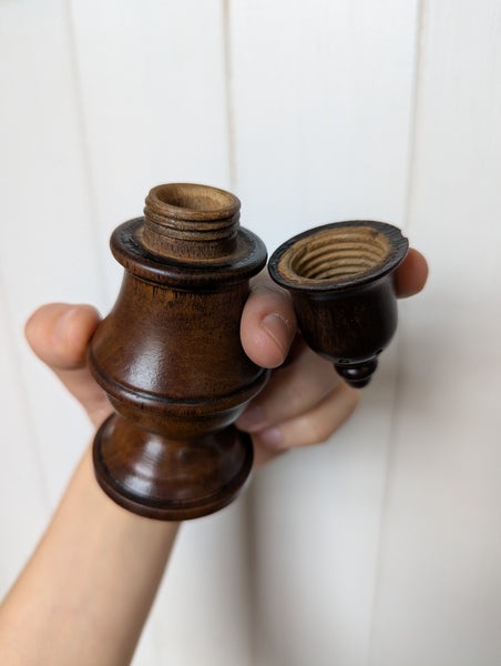 19th Century Treen Fruit Wood Shaker