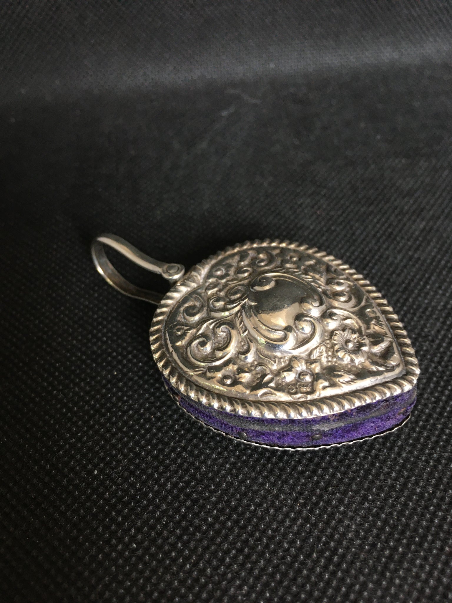 Antique Sterling Silver Pin Cushion Chatelaine Birmingham 1902