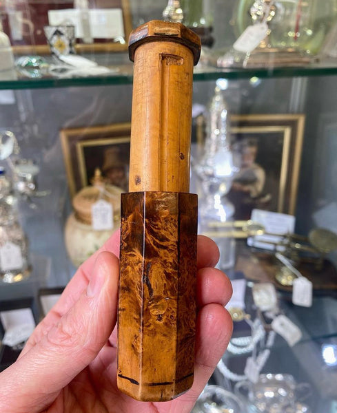 Late 18th-Early 19th Century Burr Wood Snuff Box